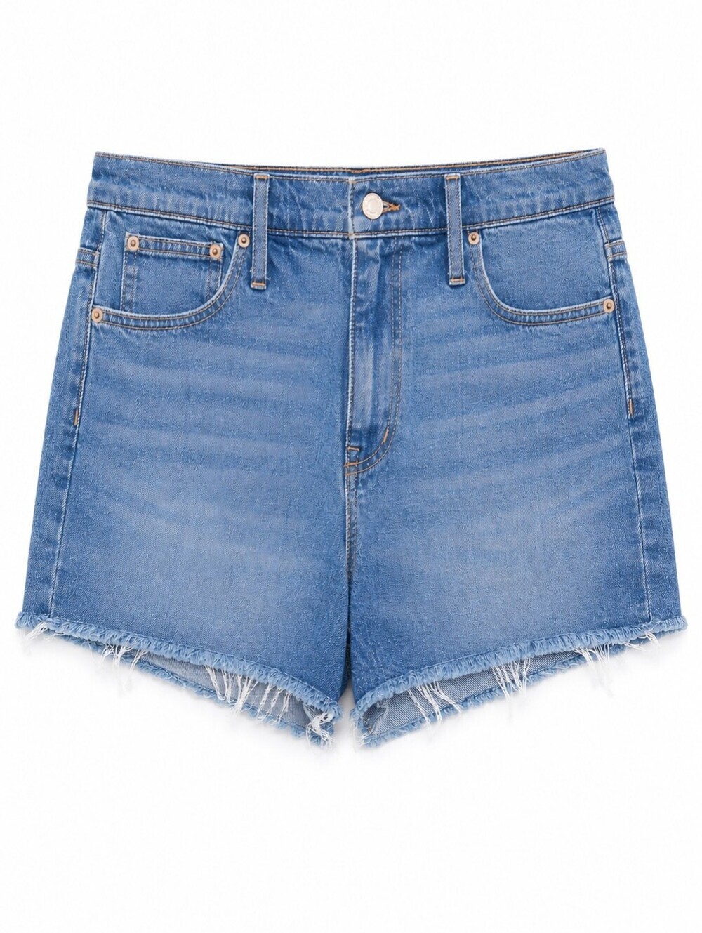 J. Crew Women's High Rise Distressed Hem Jean Shorts Sz 31 Grunge Casual Summer